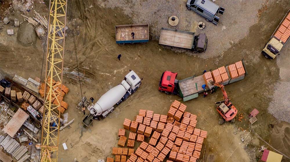 arena y grava para construcción